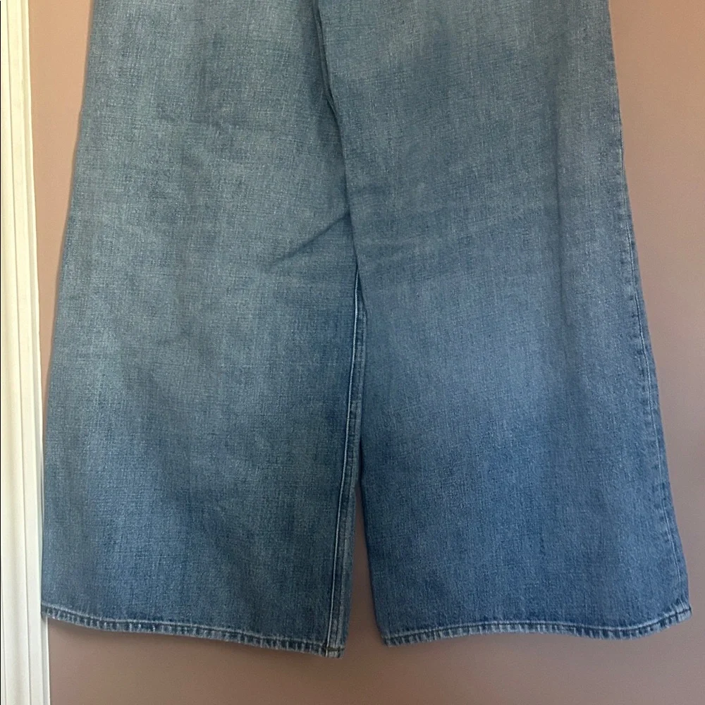 J.Crew High Rise Super Wide Leg Light Washed Size 29 - Picture 5 of 11